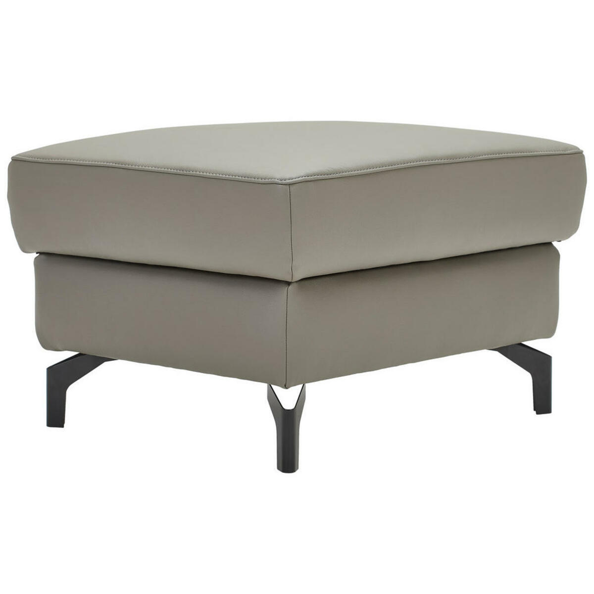 Bild 1 von Celina Home Hocker, Schlamm, Leder, Textil, Kombination Echtleder/Lederlook, Rindleder, rund, 70x44x60 cm, Made in EU, Fußauswahl, Lederauswahl, Stoffauswahl, Stauraum, Wohnzimmer, Hocker, Sitzhocke