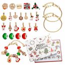 Bild 4 von farfi Adventskalender 1 Box Weihnachten Advent-Kalender Armband Girl 24 Tage Countdown (Set), 2 Armbänder-Herstellungsset und 22 DIY-Charm-Perlen