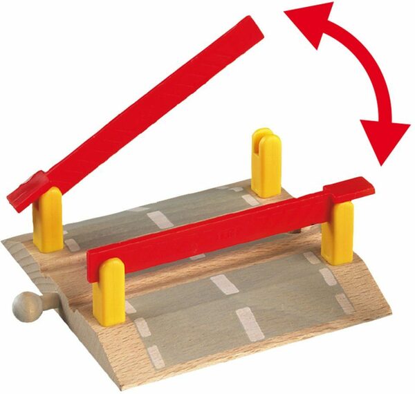 Bild 2 von BRIO® Spielzeugeisenbahn-Erweiterung Holzspielzeug, BRIO® WORLD, Bahnübergang, FSC®- schützt Wald - weltweit