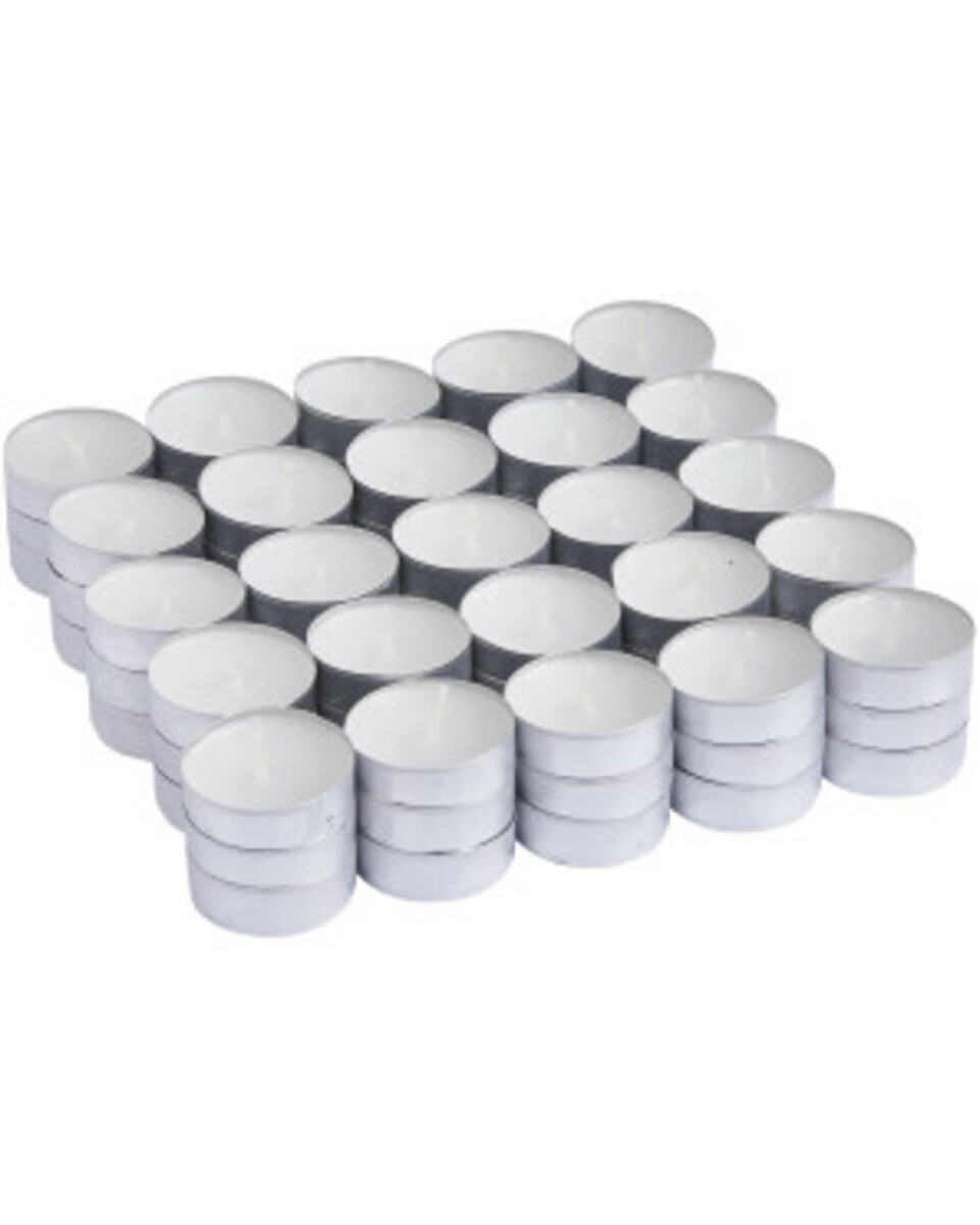 Bild 1 von Einfache Teelichter
       
    638 g  75er-Pack
   
      weiß