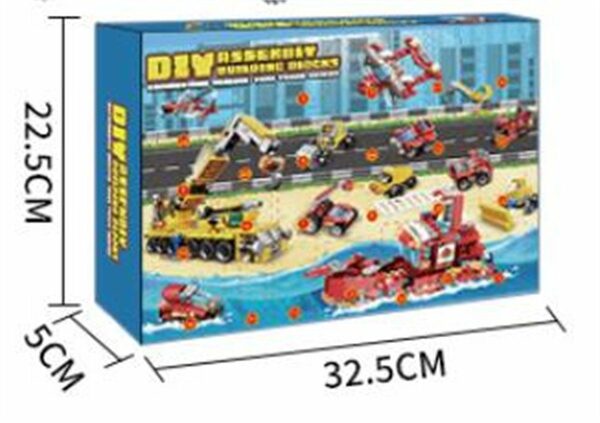 Bild 3 von Discaver Adventskalender Adventskalender 2023, 24-teiliges Baustellenauto-Spielzeugset (1-tlg), Bausteine-Bauspielzeug, das die Kreativität von Kindern fördert