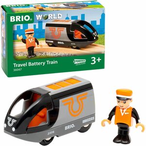 BRIO® Spielzeug-Eisenbahn BRIO® WORLD, Orange-schwarzer Reisezug