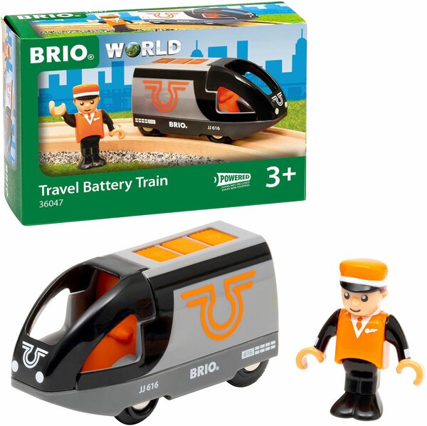 Bild 1 von BRIO® Spielzeug-Eisenbahn BRIO® WORLD, Orange-schwarzer Reisezug