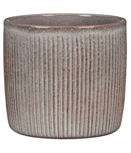 Scheurich Keramik-Übertopf Perla, rund, grau