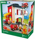 Bild 3 von BRIO® Spiel-Feuerwehrwache BRIO® WORLD, Große Feuerwehrstation mit Einsatzfahrzeug, FSC®- schützt Wald - weltweit