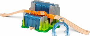 BRIO® Spielzeugeisenbahn-Tunnel Holzspielzeug, BRIO® WORLD, Smart Tech Sound Wasserfall-Tunnel, für die Brio Eisenbahn; FSC® - schützt Wald - weltweit