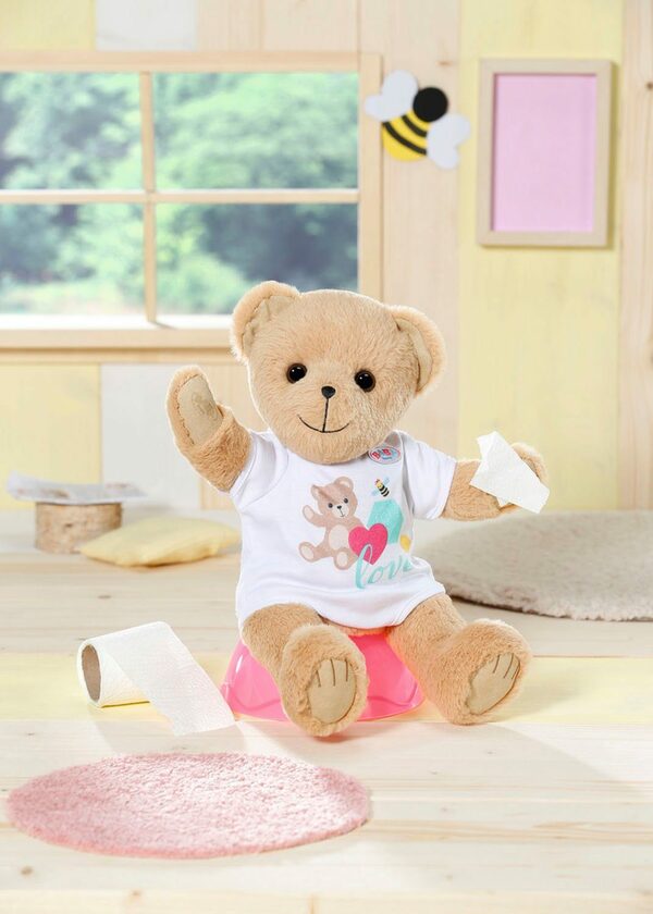 Bild 2 von Baby Born Kuscheltier Bär, weiß, inklusive Strampler