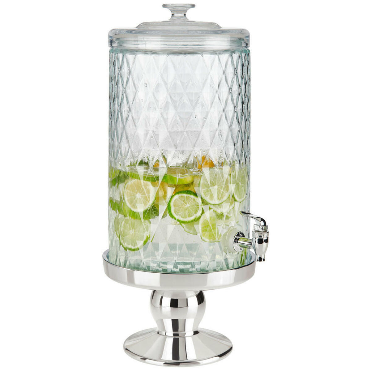 Bild 1 von Novel Getränkespender Paris, Klar, Silber, Kunststoff, Glas, 7,6 L, Lfgb, Zapfhahn, für Kaltgetränke, Essen & Trinken, Barausstattung