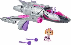 Spin Master Spielzeug-Flugzeug PAW Patrol, Der Mighty Kinofilm: Skyes Deluxe Superhelden-Jet, inkl. Skye Figur, mit Licht- und Soundeffekt