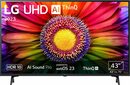 Bild 1 von LG 43UR80006LJ LED-Fernseher (109 cm/43 Zoll, 4K Ultra HD, Smart-TV, AI Sound Pro, Filmmaker Mode, HDR10, UHD, α5 Gen6 4K AI-Prozessor)