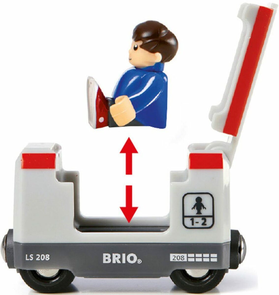Bild 2 von BRIO® Spielzeug-Eisenbahn Holzspielzeug, BRIO® WORLD, Eisenbahn Starter Set A, (Set), mit Spielzeugeisenbahn; Made in Europe, FSC®- schützt Wald - weltweit