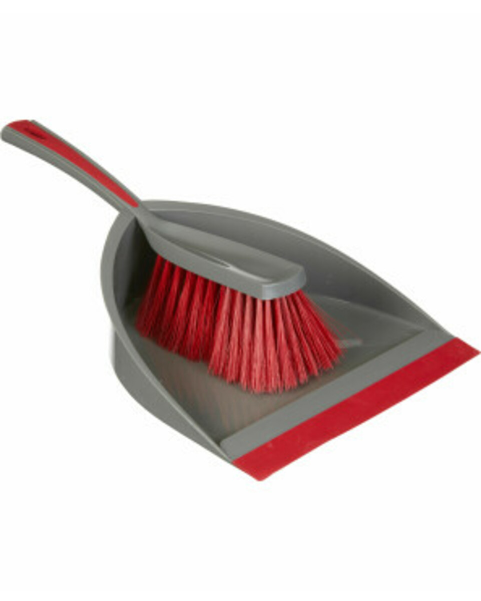 Bild 1 von Kehrgarnitur
       
       2-tlg. Set
   
      grau/rot