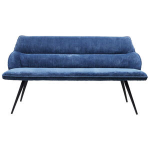 Mid.you Sitzbank, Blau, Metall, Textil, 3-Sitzer, 168x88x68 cm, Esszimmer, Bänke, Sitzbänke