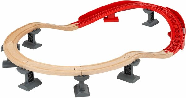 Bild 3 von BRIO® Schienenerweiterungs-Set Holzspielzeug, BRIO® WORLD, Schienenpaket Berg und Tal, FSC®- schützt Wald - weltweit