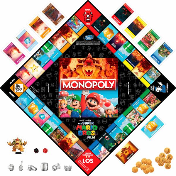 Bild 2 von Hasbro Spiel, Gesellschaftsspiel Monopoly Super Mario Bros. Film Edition