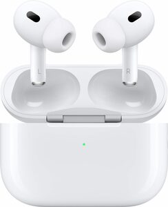 Apple AirPods Pro (2. Gen. 2023) mit MagSafe Case (USB-C) In-Ear-Kopfhörer (Active Noise Cancelling (ANC), Freisprechfunktion, Transparenzmodus, kompatibel mit Siri, Siri, Bluetooth)