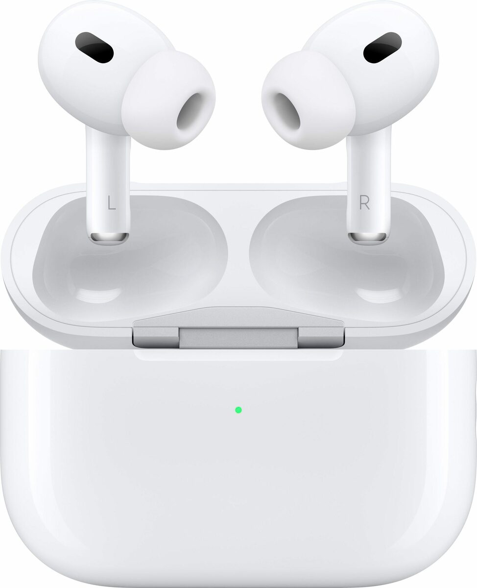 Bild 1 von Apple AirPods Pro (2. Gen. 2023) mit MagSafe Case (USB-C) In-Ear-Kopfhörer (Active Noise Cancelling (ANC), Freisprechfunktion, Transparenzmodus, kompatibel mit Siri, Siri, Bluetooth)