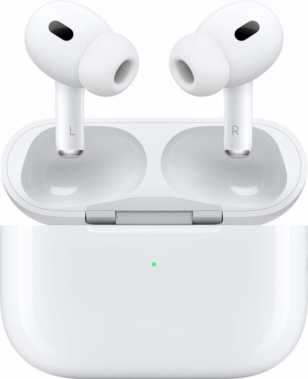 Bild 1 von Apple AirPods Pro (2. Gen. 2023) mit MagSafe Case (USB-C) In-Ear-Kopfhörer (Active Noise Cancelling (ANC), Freisprechfunktion, Transparenzmodus, kompatibel mit Siri, Siri, Bluetooth)