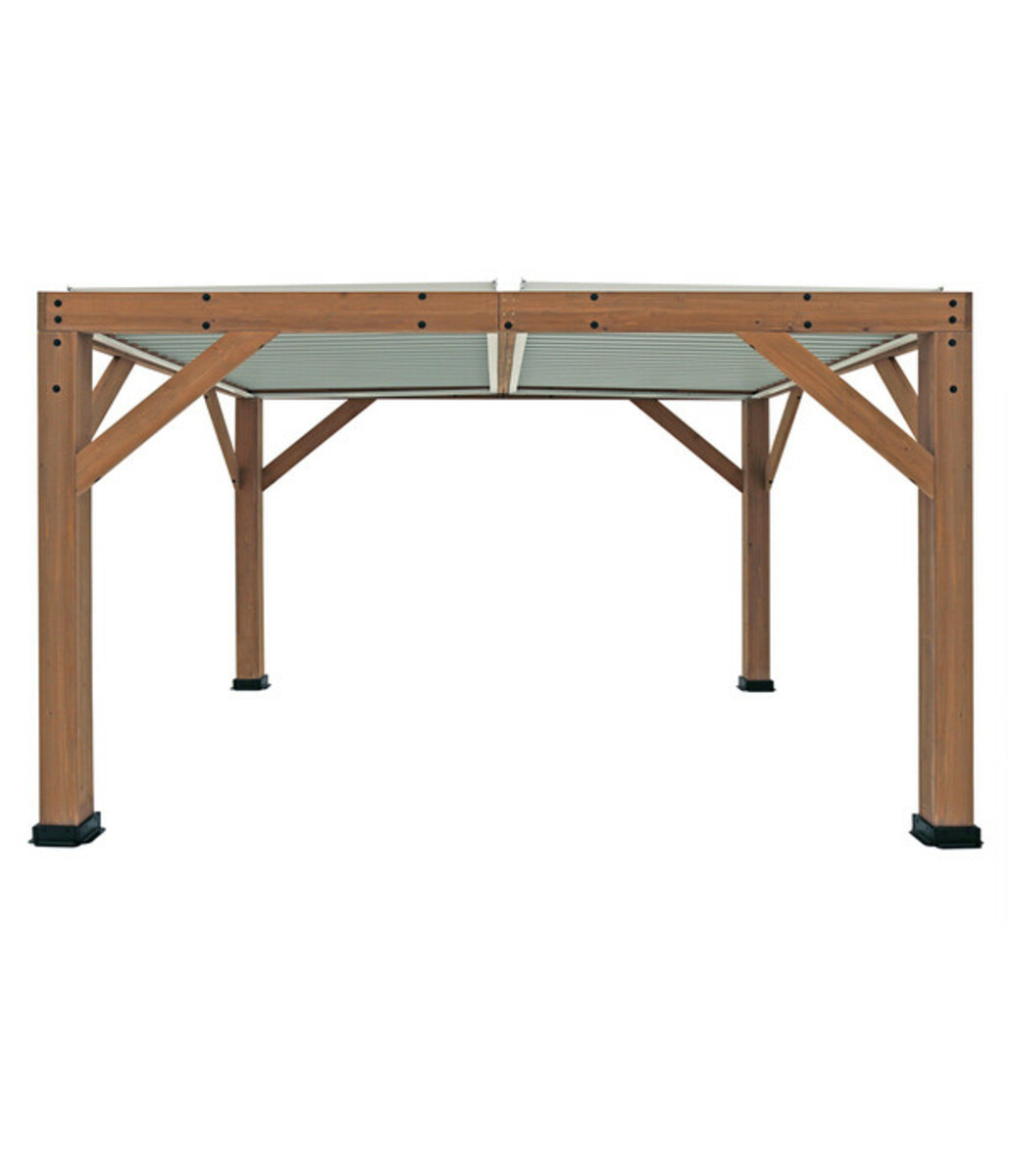 Bild 4 von Westmann Zedernholz-Pavillon Karl, mit Lamellendach, ca. B396/H251/T335 cm