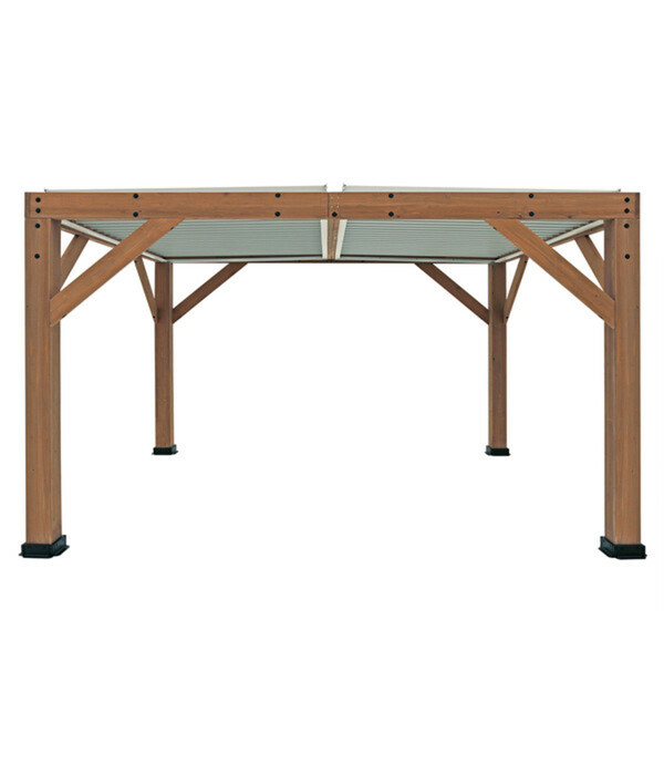 Bild 4 von Westmann Zedernholz-Pavillon Karl, mit Lamellendach, ca. B396/H251/T335 cm