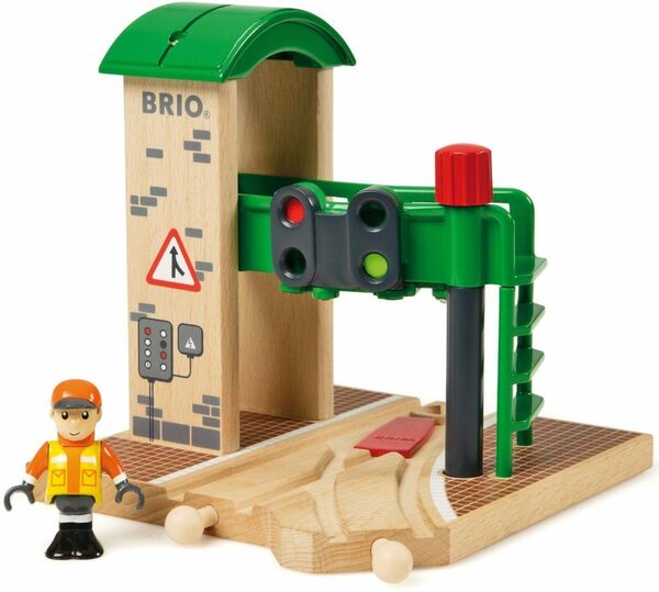 Bild 1 von BRIO® Spielzeugeisenbahn-Gebäude Holzspielzeug, BRIO® WORLD, Signal Station, FSC®- schützt Wald - weltweit