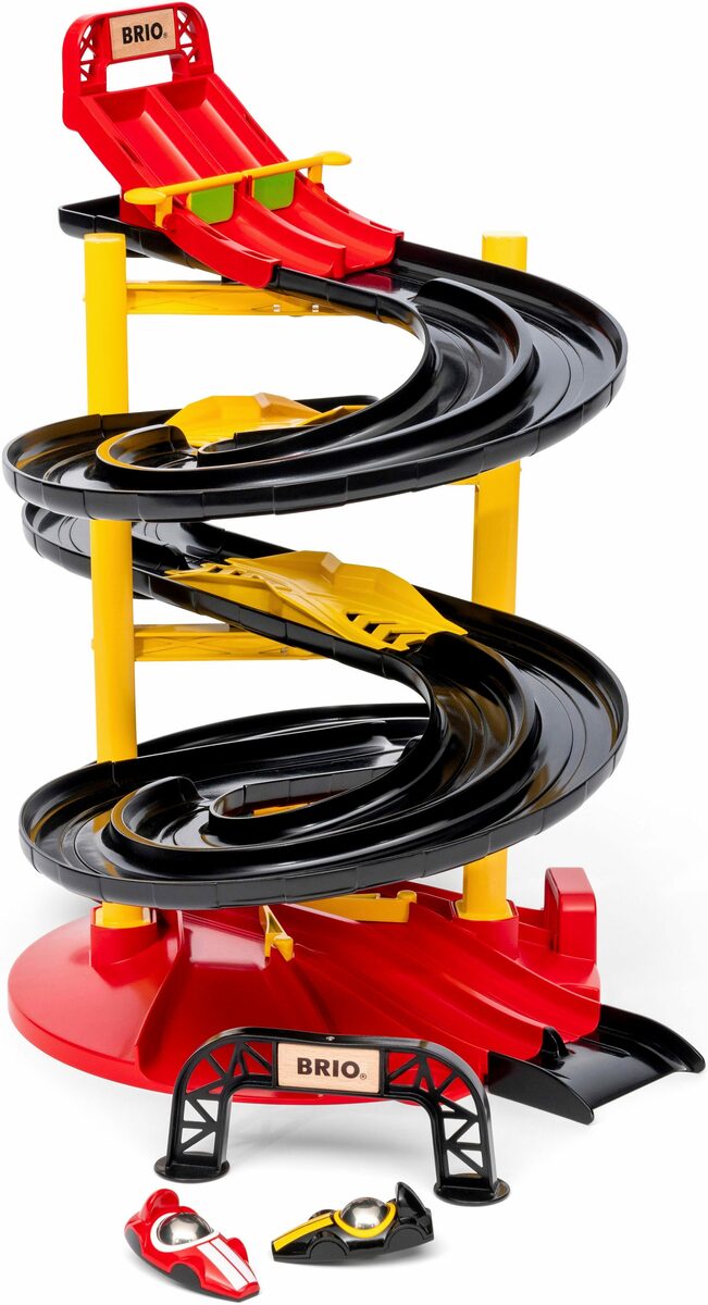 Bild 3 von BRIO® Autorennbahn Rennbahn-Turm mit zwei Rennwagen, FSC®- schützt Wald - weltweit
