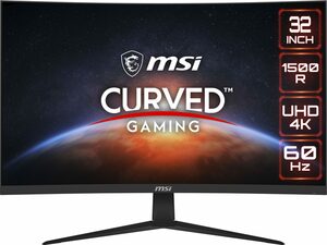MSI G321CUV Curved-Gaming-Monitor (80 cm/32 ", 3840 x 2160 px, 4K Ultra HD, 4 ms Reaktionszeit, 60 Hz, VA LED)