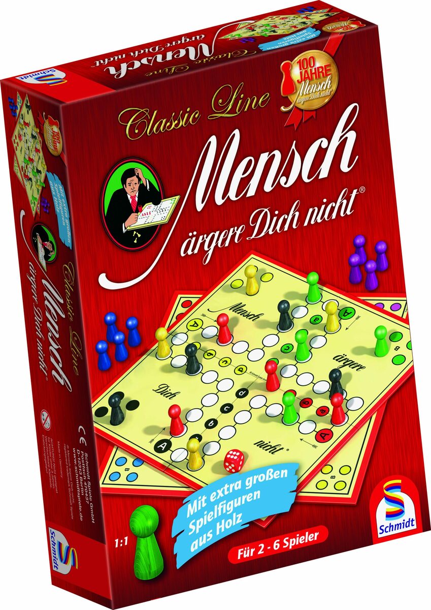 Bild 2 von Schmidt Spiele Spiel, Classic Line, Mensch ärgere Dich nicht®, mit großen Spielfiguren, Made in Germany