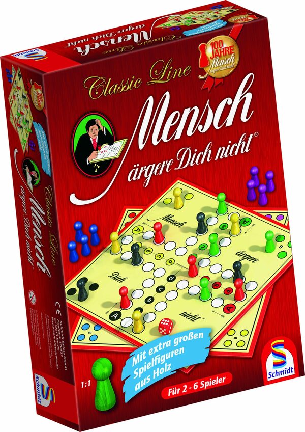 Bild 2 von Schmidt Spiele Spiel, Classic Line, Mensch ärgere Dich nicht®, mit großen Spielfiguren, Made in Germany