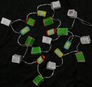 Bild 3 von Guru-Shop LED-Lichterkette LED Lichterkette Lampions - mix grün/weiß