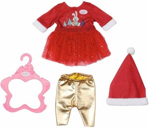 Baby Born Puppenkleidung Weihnachtskleid, 43 cm (Set, 4-tlg)