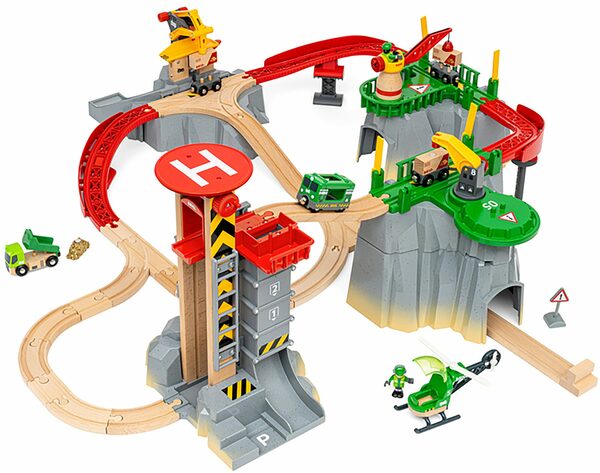 Bild 2 von BRIO® Spielzeugeisenbahn-Erweiterung Holzspielzeug, BRIO® WORLD, Gebirgs-Frachten Set Deluxe, (Set), FSC®- schützt Wald - weltweit