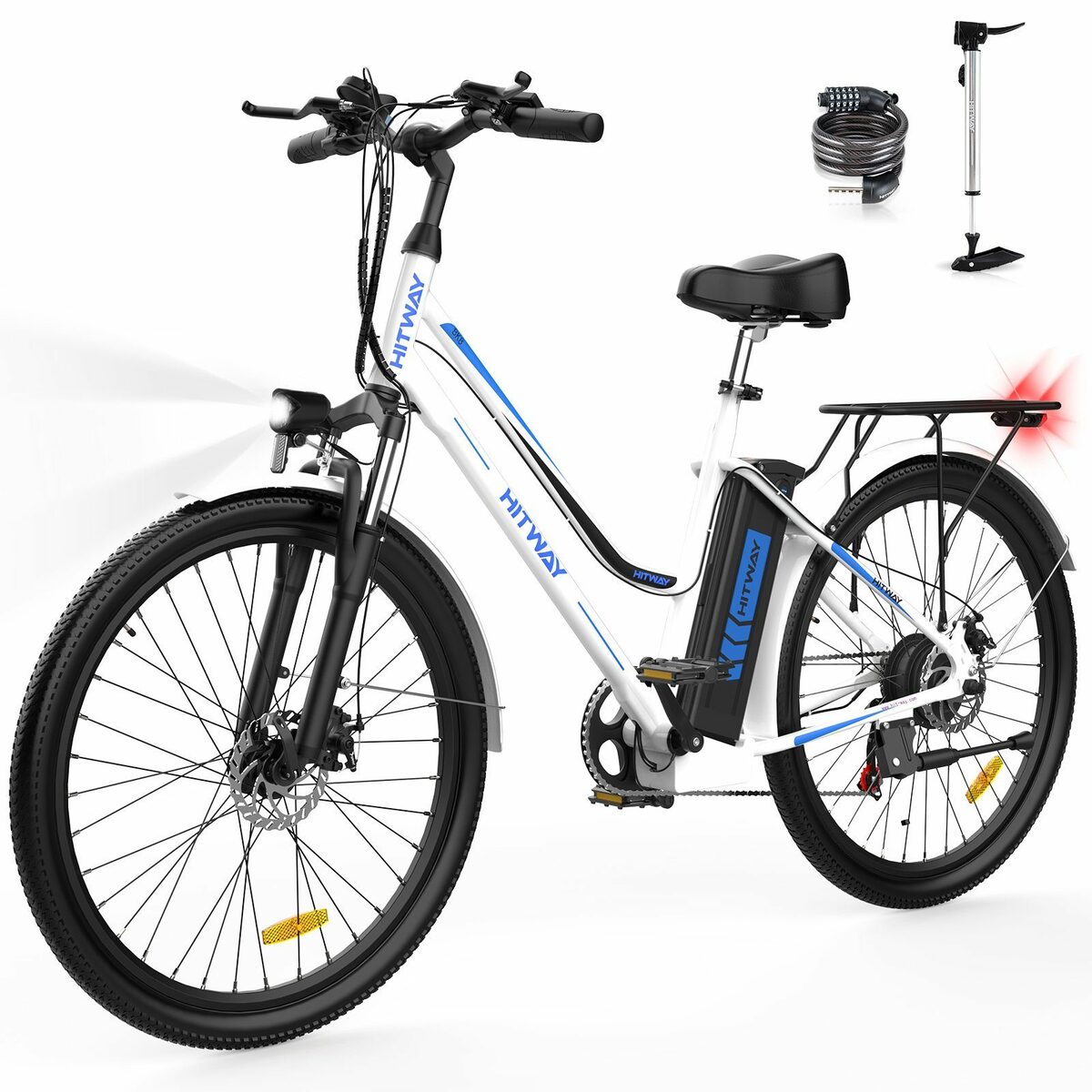 Bild 1 von HITWAY E-Bike 26 Zoll Luftreifen Elektrofahrrad mit 250W,36V/11.2Ah,7 Gängen,StVZO