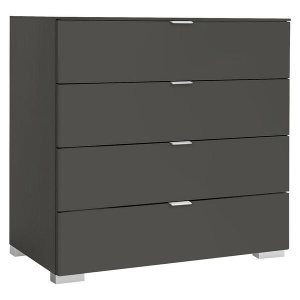 Bild 1 von Moderano Kommode, Anthrazit, Metall, 4 Schubladen, 80x77x40 cm, Goldenes M, BQ - Bündnis für Qualität, Made in Germany, Blauer Engel, DGM-Klimapakt, DGM-Emissionslabel, Typenauswahl, stehend, in v