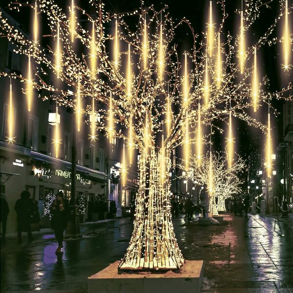 Bild 2 von Salcar LED-Lichterkette 4,5m Eiszapfen Außenbeleuchtung Baumbeleuchtung