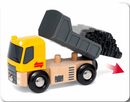 Bild 4 von BRIO® Spielzeug-Eisenbahn Baustellenfahrzeuge, (Set, 3-tlg), Kipper, Walze und Bagger m. Anhänger; FSC® - schützt Wald - weltweit