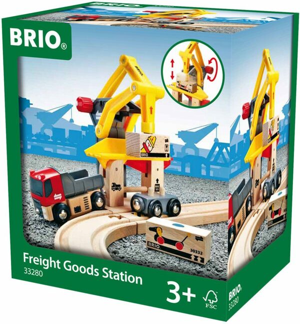 Bild 2 von BRIO® Spielzeug-Eisenbahn Holzspielzeug, BRIO® WORLD, Frachtverladestation, für Spielzeugeisenbahn, FSC®- schützt Wald - weltweit