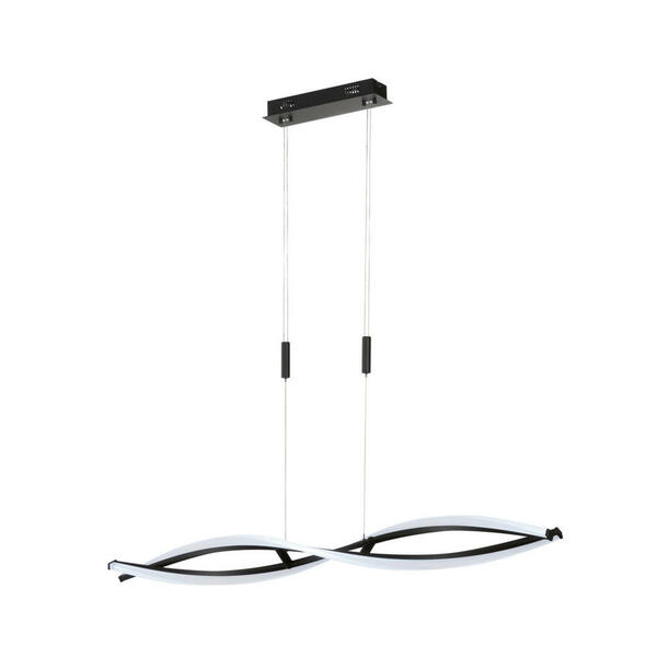 Bild 1 von Fischer & Honsel Led-Pendelleuchte Torcido, Schwarz, Metall, 11.5x90-150 cm, Lampen & Leuchten, Leuchtenserien