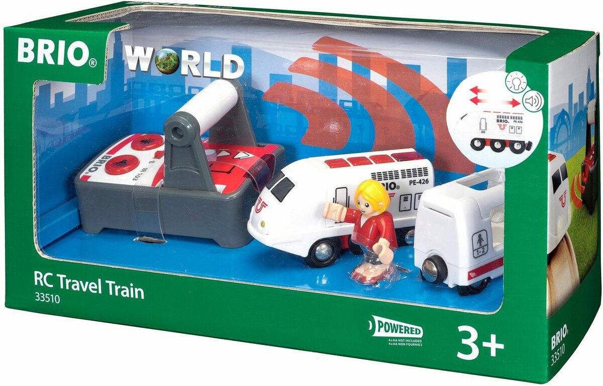Bild 2 von BRIO® Spielzeug-Eisenbahn Holzspielzeug, BRIO® WORLD, IR Express Reisezug, mit Licht und Soundfunktion, FSC® - schützt Wald - weltweit
