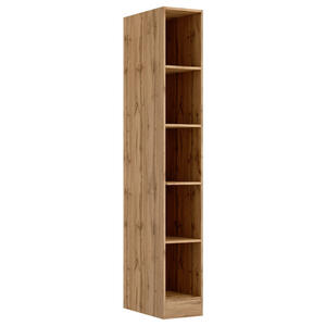 Held Regal, Eiche Wotan, Holzwerkstoff, 4 Fächer, 30x200x60 cm, Arbeitszimmer, Büroregale, Bücherregale