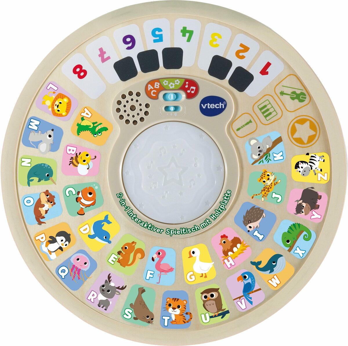Bild 2 von Vtech® Spieltisch Holzspielzeug, Vtech Baby, Interaktiver Spieltisch 2-in-1, mit Sound; FSC® - schützt Wald - weltweit