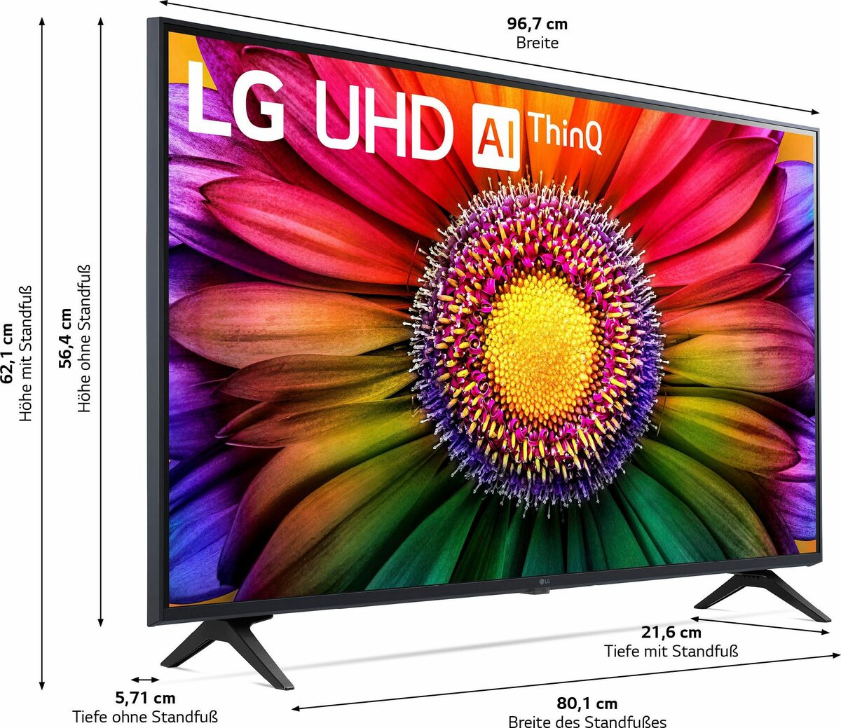 LG 43UR80006LJ LED-Fernseher (109 cm/43 Zoll, 4K Ultra HD, Smart-TV, AI ...