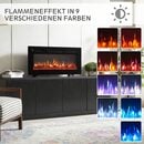 Bild 3 von Balderia Elektrokamin Leif, 3 in 1 Stand-, Wand- oder Einbaukamin mit Heizung 1800W, realistischer 3D-Flammeneffekt, Fernbedienung, Timer, Thermostat