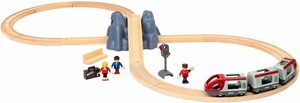BRIO® Spielzeug-Eisenbahn Holzspielzeug, BRIO® WORLD, Eisenbahn Starter Set A, (Set), mit Spielzeugeisenbahn; Made in Europe, FSC®- schützt Wald - weltweit