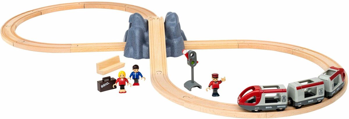 Bild 1 von BRIO® Spielzeug-Eisenbahn Holzspielzeug, BRIO® WORLD, Eisenbahn Starter Set A, (Set), mit Spielzeugeisenbahn; Made in Europe, FSC®- schützt Wald - weltweit