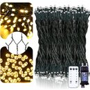 Bild 2 von XERSEK LED-Lichterkette Clusterlichterkette Büschellichterkette Speicherfunktion 31V Strom, Innen Außen IP44 Wasserdicht mit Fernbedienung