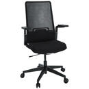 Bild 1 von Mid.you Drehstuhl, Schwarz, Kunststoff, Textil, Drehkreuz, 63x105x66 cm, Wippmechanik mit Härtegradeinstellung, ergonomische Rückenlehne, Arbeitszimmer, Bürostühle, Drehstühle