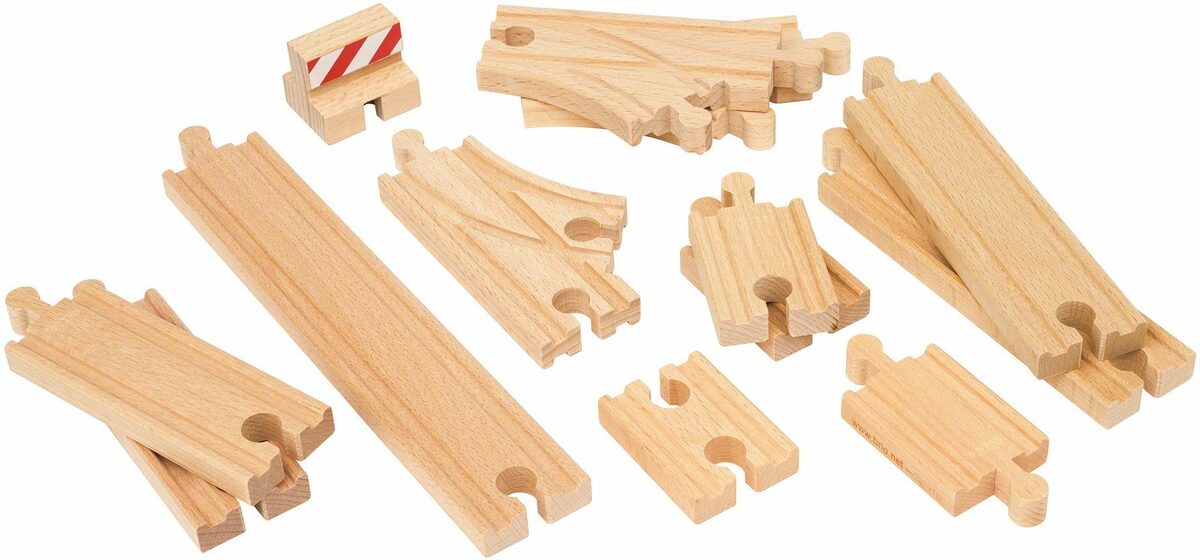 Bild 1 von BRIO® Gleise-Set Holzspielzeug, Ergänzungsset, BRIO® WORLD, Schienen Starter Pack B, FSC®- schützt Wald - weltweit