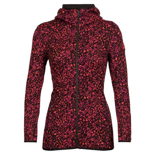 Bild 1 von Icebreaker
              
                 ELEMENTAL LS ZIP HOOD LICHEN Damen - Fleecejacke