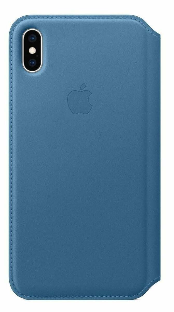 Bild 1 von iPhone Xs Max Leder Folio – Cape Cod Blau Handyhülle